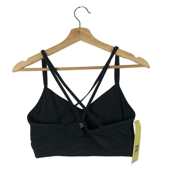All In Motion Black Strappy Low Support Sports Bra M - Picture 3 of 3